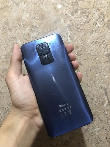 Redmi, Redmi Note 9, Б/у, 64 ГБ, цвет - Синий, 2 SIM