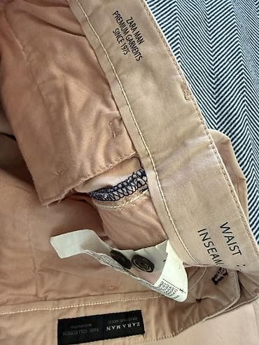 Мужская одежда: Мужские брюки, Zara, Новый, цвет - Розовый, Платная доставка — 3