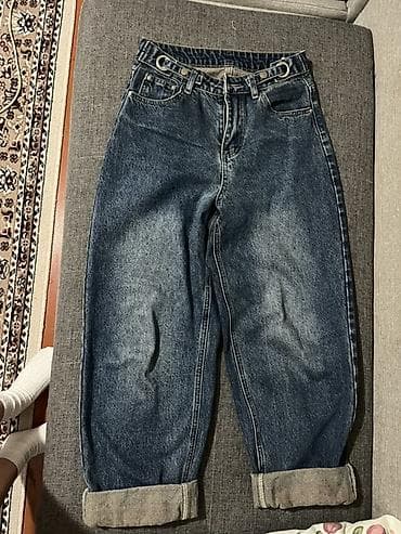очки chrome hearts: Джинсы, Высокая талия, Вареные, L, XL — 1