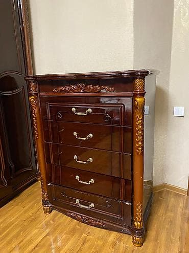 Бинбэгдер: Уктоочу бөлмө гарнитуру, Колдонулган, Эки кишилик керебет, Шкаф, Комод, Башка өлкө, Өзү алып кетүү — 3