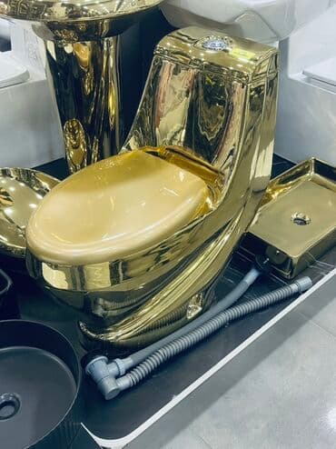 уличный туалет: Унитаз Напольный, Новый, Материал: Фарфор — 4