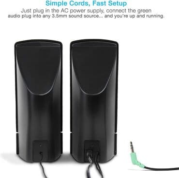 акустические системы виброколонки с сабвуфером: Новые колонки американского бренда Cyber Acoustics Питание USB, вход — 3