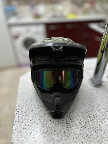 шлем ls2: Кроссовый мотошлем с очками - Тип: интегрированный офф‑роуд/кросс (с — 2