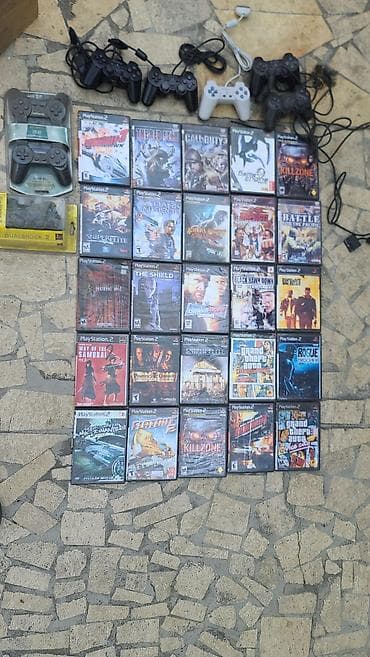 Коллекция для PlayStation 2: игровые диски + геймпады Состав: -