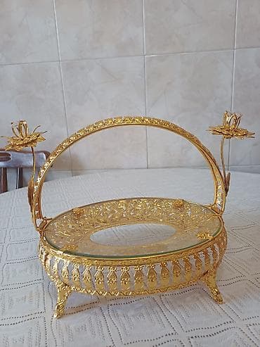 Посуда: Фруктовница, конфетница, подойдет для пирогов ( каробока имеется) — 2