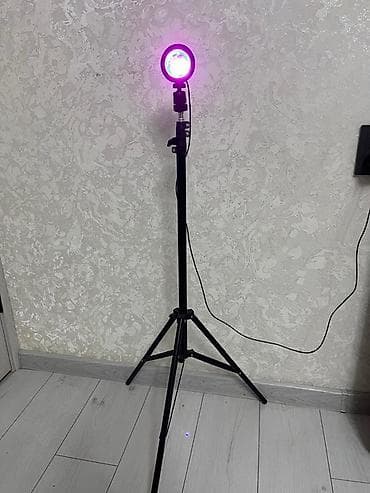 Ички жасалга: Проектор «солнце/радужный круг» на штативе с пультом ДУ. - Эффектное — 2