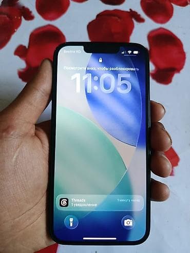 Техника и электроника: IPhone 14, Б/у, 128 ГБ, Midnight, Защитное стекло, Чехол, 80 % — 2