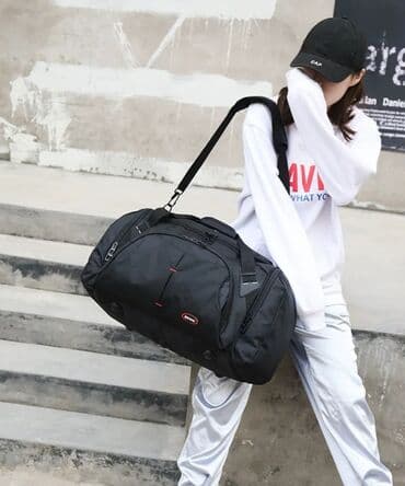 сумка для беременных: Сумка универсальная дорожная/спортивная - Цвет: черный - Формат — 16