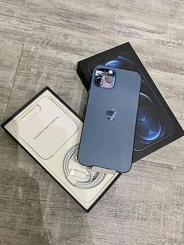 IPhone 12 Pro, Б/у, 128 ГБ, Синий, Зарядное устройство, Защитное стекло, Чехол at lalafo.kg IPhone 12 Pro, Б/у, 128 ГБ, Синий, Зарядное устройство, Защитное стекло, Чехол