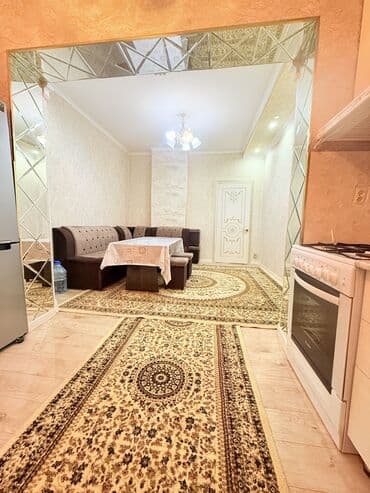 2 комнатные квартиры в бишкеке продажа мкр тунгуч: 1 комната, Постельное белье, Кондиционер, Парковка — 3