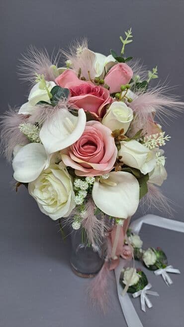 свадебные платья с закрытым верхом: Свадебный аксессуар, Новый, цвет - Айвори — 13