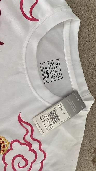 куртки жома: Мужская футболка, XL, Adidas, Новый, цвет - Белый, Самовывоз — 2