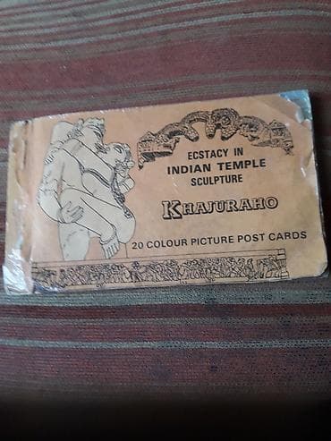 открытки: Набор открыток «Ecstasy in Indian Temple Sculpture — Khajuraho» - — 1