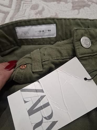 подрост: ZARA карго-брюки для подростков - Модель: карго с накладными — 2