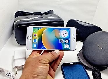 ok google: IPhone 8, Б/у, 64 ГБ, Золотой, Зарядное устройство, 100 % — 1