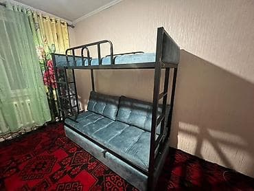 диван двух ярус: Двухъярусная кровать, Новый, Раскладной — 4