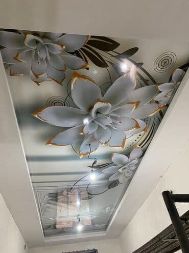 Натяжной потолок Глянцевое, Матовое, 3D потолки Монтаж, Гарантия, Демонтаж