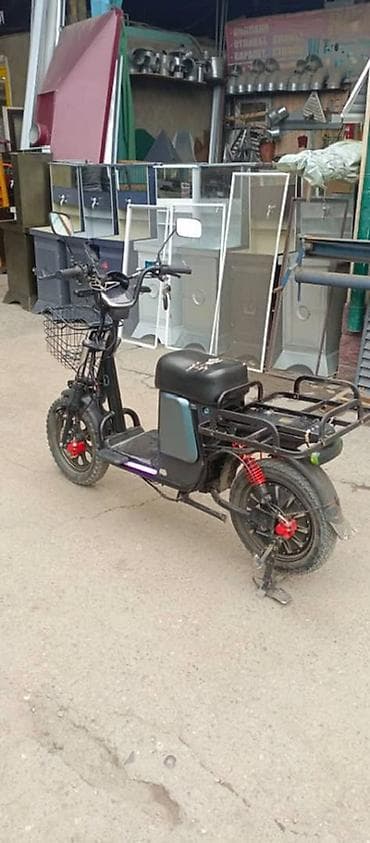 Скутерлер: Электрический грузовой скутер (кадди/курьерский) Запас хода 100км Два — 3