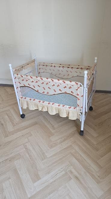 Люлька, Колыбель, Металл, цвет - Белый
