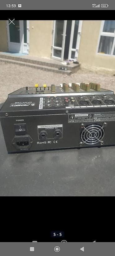 80: Микшерный пульт с усилителем Penofy DP404‑USB + акустическая система — 3