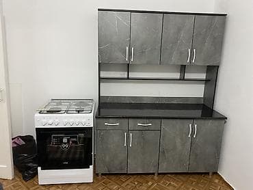 Кухонный гарнитур, цвет - Серый