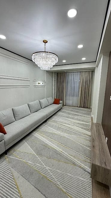 Квартиры: 2 комнаты, 59 м², Асанбай мкр Элитка, 11 этаж, Дизайнерский ремонт — 3