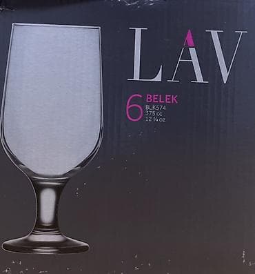 кеги пивные: Набор бокалов на ножке LAV BELEK BLK574 - Количество в наборе: 6 шт — 3