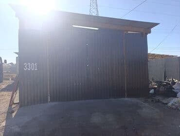 проект гаража на 1 машину: Металлический бокс/ангар из профнастила №3301. - Широкие раздвижные — 4