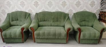 сору тапчан: Прямой диван, Б/у, Трехместный — 3