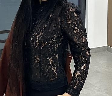 Плащи: Блузка, Вечерняя, Гипюр, В цветочек, Укороченная модель — 2