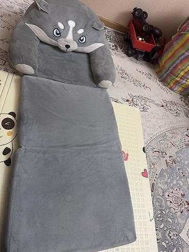 Детское раскладное кресло-кровать «Волчонок» - Формат 2-в-1: мягкое