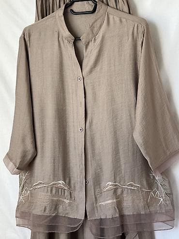 real techniques: Двухпредметный женский комплект в спокойном бежево‑тауповом оттенке — 2