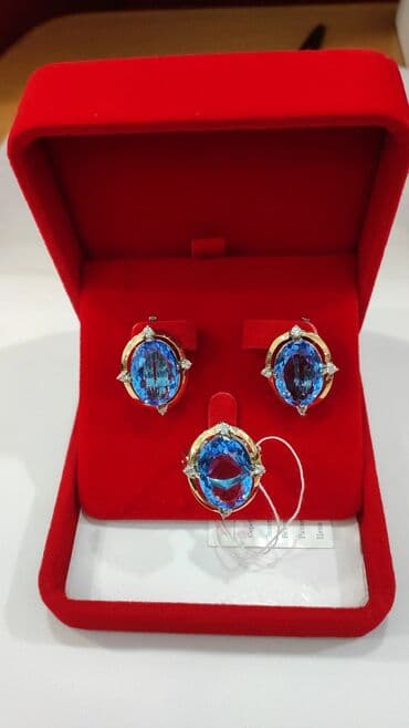 эксклюзивные свадебные пригласительные: Набор украшений, Проба 925, Женские, Новый — 2