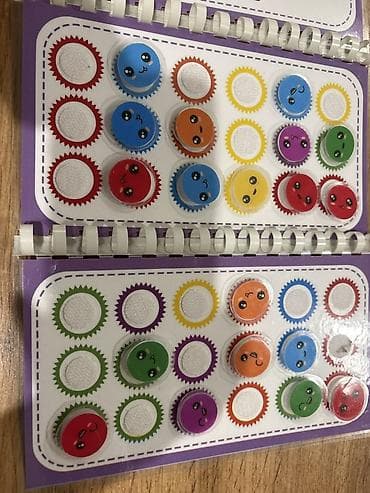 переводные тату: Развивающая книга с липучками для малышей - Тематика: формы, цвета — 2