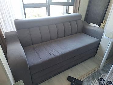 каркасный диван: Раскладной диван, Б/у — 1