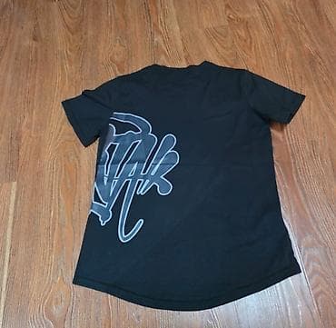 Черная футболка syna world. - Материал: плотный трикотаж (хлопок с