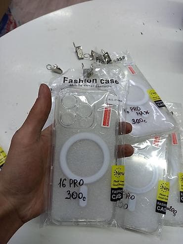чехол 15 pro: Прозрачные чехлы Fashion Case с магнитным кольцом для MagSafe — 3