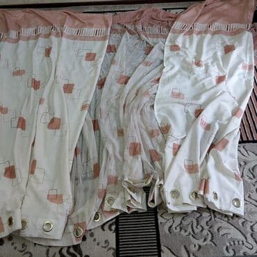 занавеска новый: Ширина -4.90 высота- 2.75 партнёр 2шт ширина 1.9 — 2