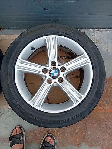 Колеса в сборе 215 / 55 / R 17, Лето, Б/у, Пара, Легковые, Литые, отверстий - 5 — 1