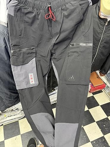 тактические брюки: Adidas карго Спортивные мужские брюки-карго - Модель: прямой крой — 2