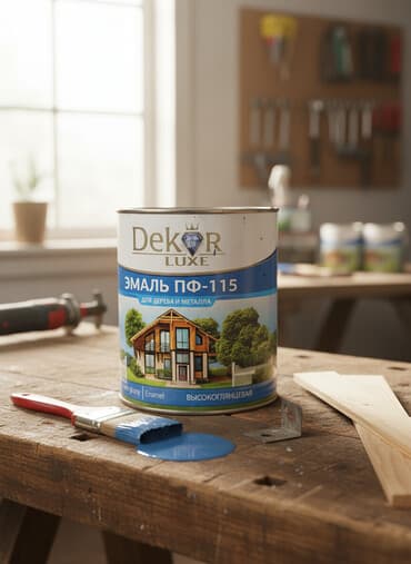 Эмаль: Эмаль ПФ-115 от Dekor Luxe для дерева и металла. Высокоглянцевая эмаль — 1