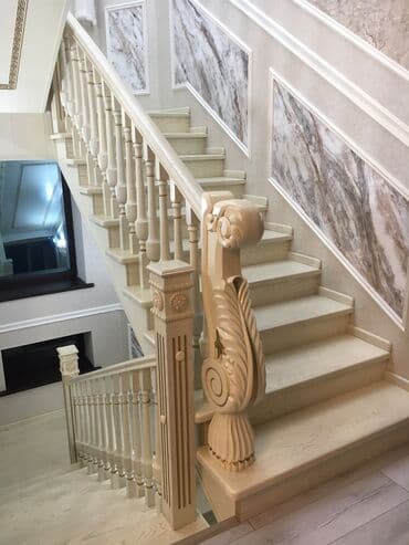 Дизайн, проектирование: Лестница на заказ,материал карагач, дуб фанера шпонированные и — 12