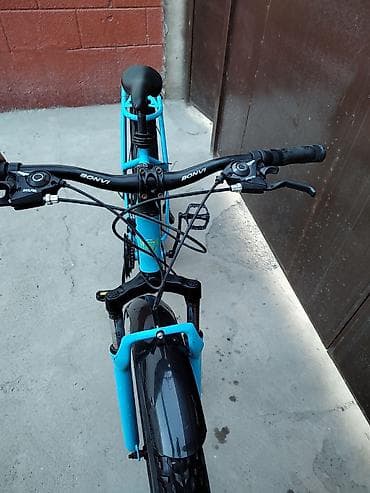 велосипед взрослый: Фэтбайк BONVI, ярко-голубая рама. подходит для города и села и для — 4