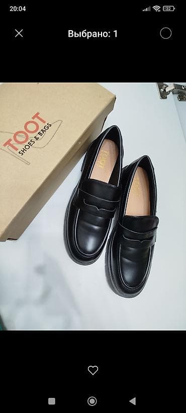 Мокасины и лоферы: Лоферы, 38, TOOT, Новый, цвет - Черный — 2