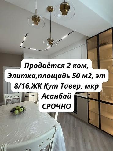 сдаю дом без хозяина бишкек: 2 комнаты, 76 м², Элитка, 8 этаж, Дизайнерский ремонт — 1