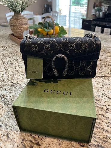 Сумкалар: Классикалык сумка, Gucci, Материалы: Айкалыштырылган материал, Магнит илмектер, Аялдарга, Жаңы — 2