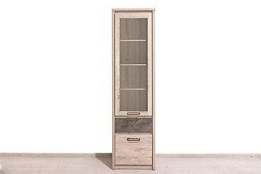 Шкаф витрина 2Д Джаз, Каштан найбори Светлый, Анрэкс (Беларусь)