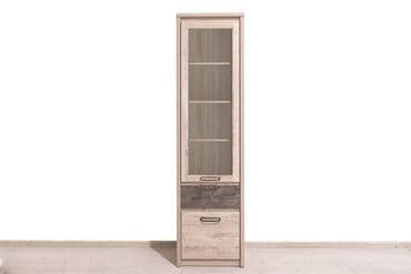 книжный шкаф для дома: Шкаф витрина 2Д Джаз, Каштан найбори Светлый, Анрэкс (Беларусь) — 1