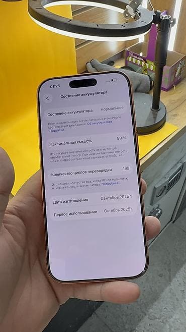 apple watch 3 бишкек: IPhone 17 Pro, Колдонулган, 256 ГБ, 99 % — 10