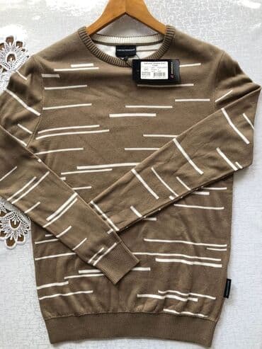 Свитера: Мужской свитер, S, M, L, Armani, Новый, цвет - Черный, Самовывоз — 2